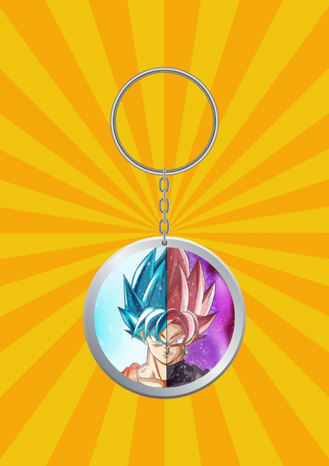 Goku Red & Blue keychain