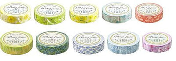 NICHIBAN PETIT JOIE WASHI TAPE, 15mm X 18m, CAT & TREE PURPLE