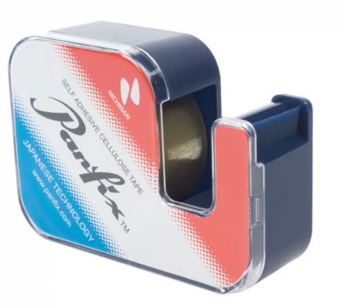 NICHIBAN PANFIX 19MM TAPE DISPNSER, NAVY BLUE