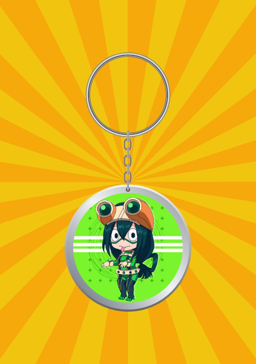 Green Back Anime keychain