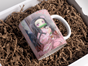 Pink Anime mug