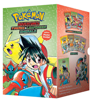 POKEMON ADVENTURES (FIRE RED & LEAF GREEN, EMERALD) BOX SET Vol. 23-29