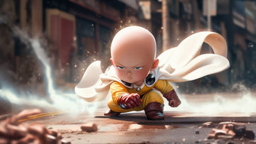 chibi-one-punch-man-A3 Poster