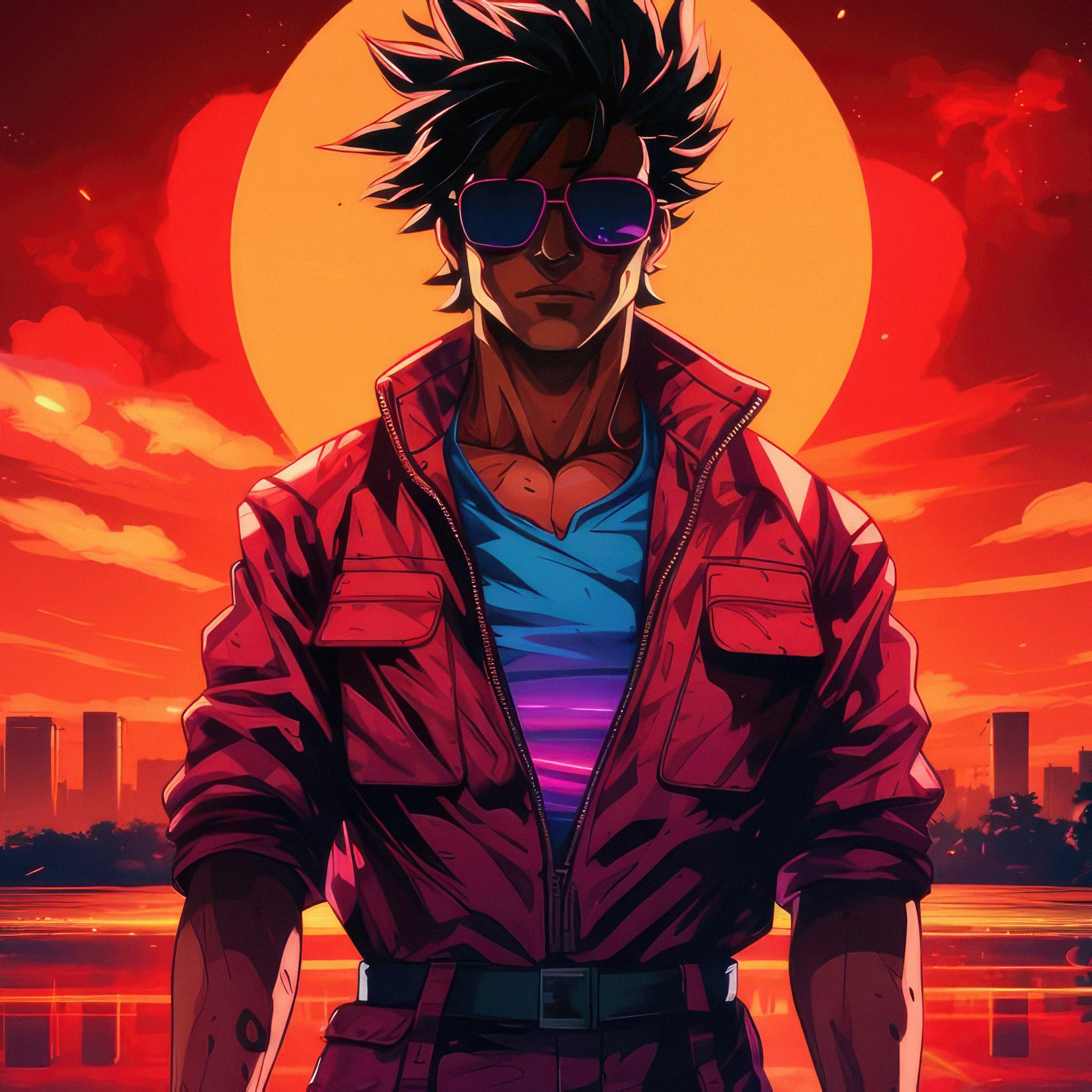 goku-hotline-miami- A3 Poster