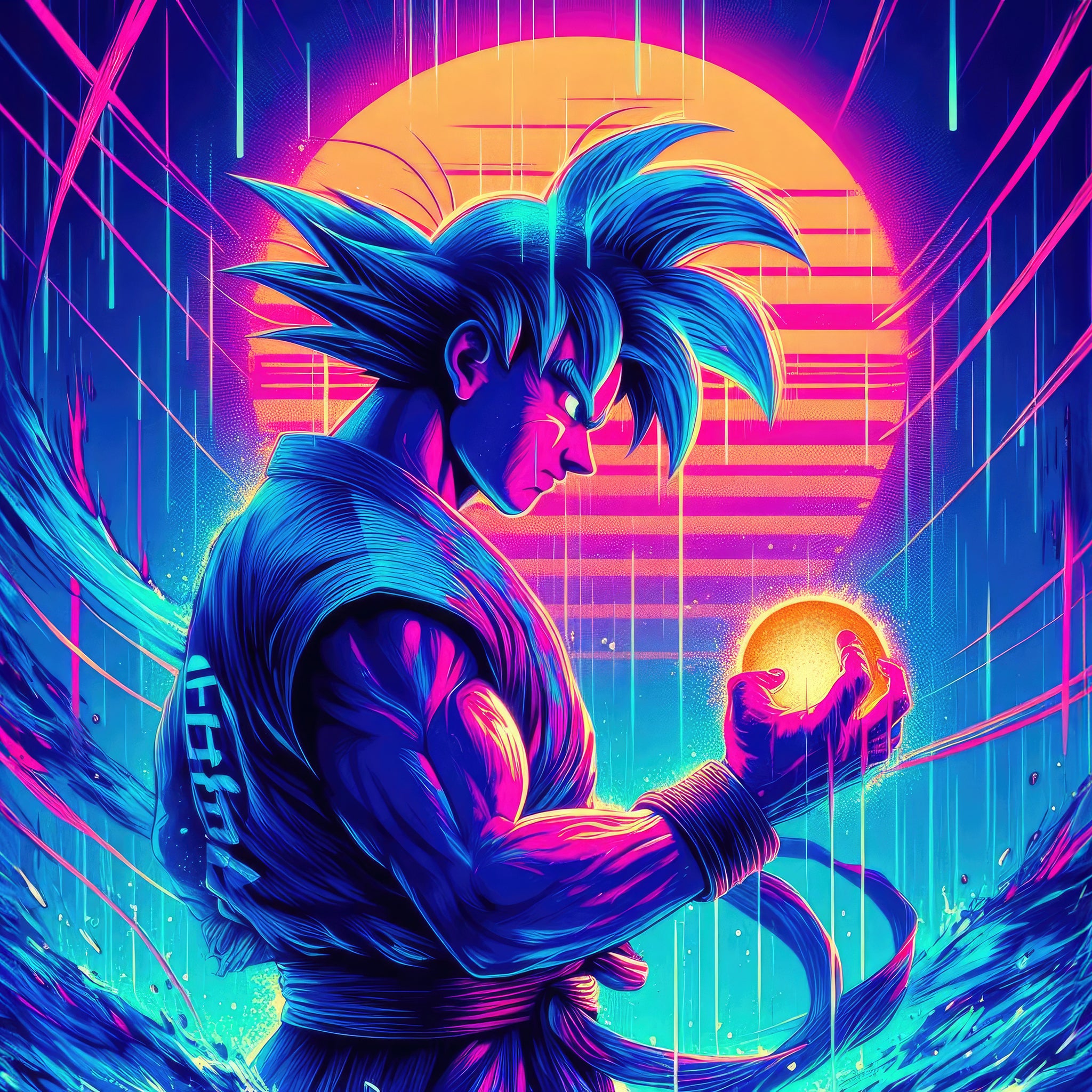 goku-radiant-super-saiyan-A3 Poster