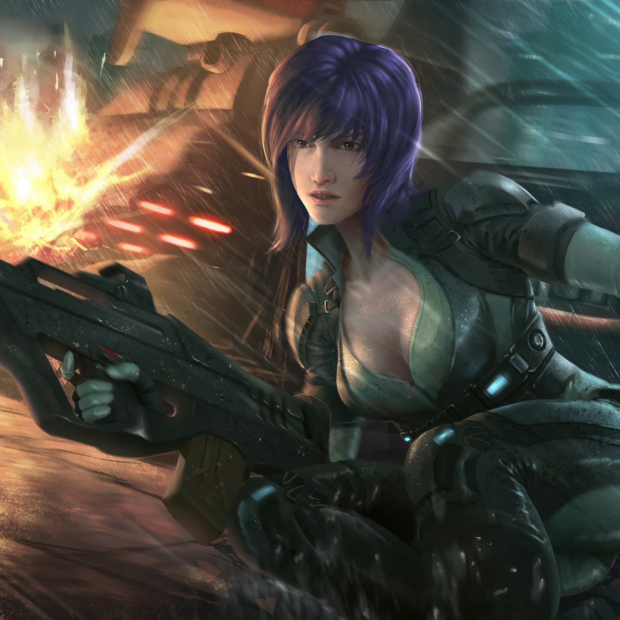 motoko-kusanagi-ghost-in-the-shell-A3 POSTER