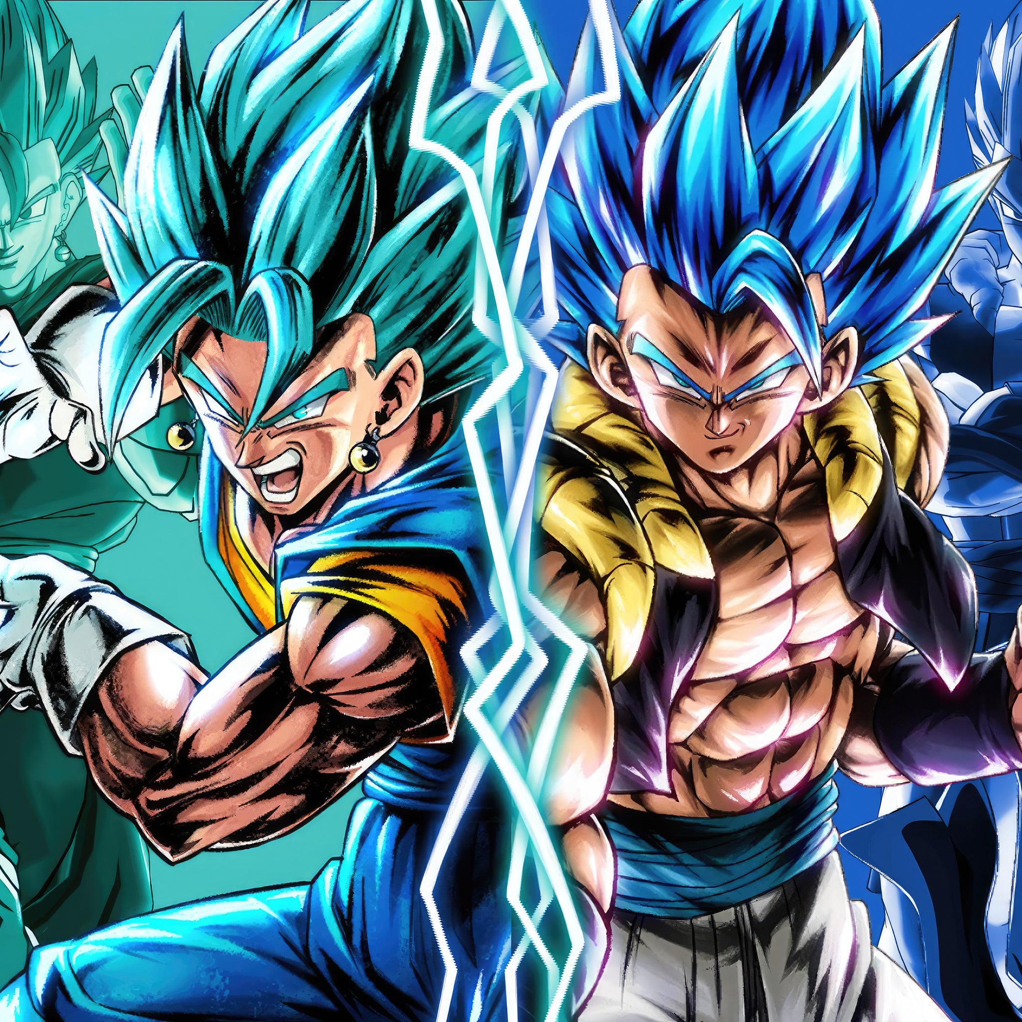 vegito-blue-and-gogeta-blue-ju A3 POSTER